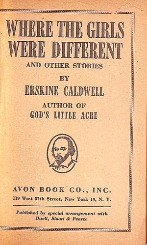 "Where The Girls Were Different" 1948 CALDWELL, Erskine