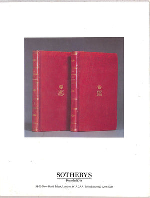 Le Cabinet De Livres De Renaud Gillet From Stendhal To Rene Char 1999 Sotheby's London