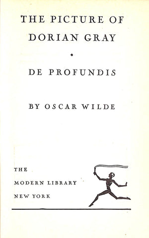 "The Picture Of Dorian Gray/ De Profundis" 1954 WILDE, Oscar