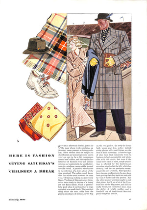 "Esquire The Magazine For Men" January 1934