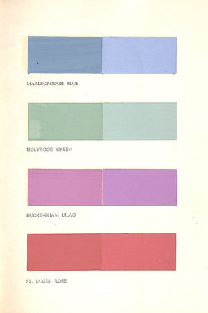 Coronation Colours Issued By The British Colour Council 1936