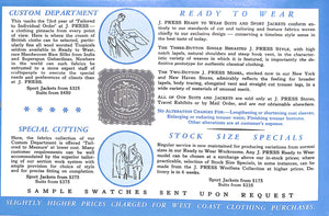 The J. Press Brochure Spring & Summer 1975