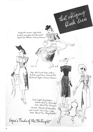Vogue Between-Seasons Fashions July 15, 1938