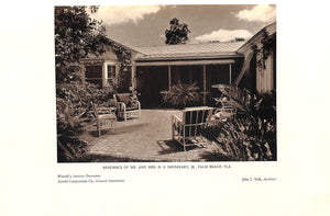 "The Work Of John L. Volk Architect Palm Beach" 1937 (SOLD)