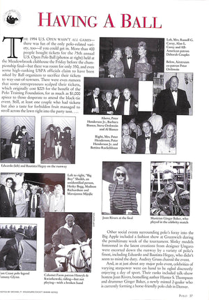 Polo Magazine: U.S. Open Championship December 1994 / January 1995
