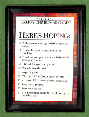 "Official Preppy Framed Christmas Card"