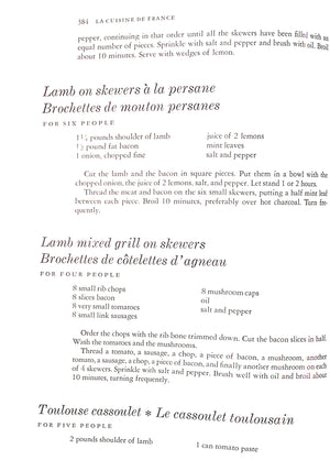"La Cuisine De France: The Modern French Cookbook" 1964 MAPIE, The Countess de Toulouse-Lautrec (SOLD)