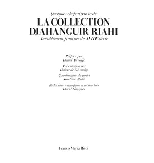 "La Collection Djahanguir Riahi" 1999 GIVENCHY, Hubert de [presentation par] (SOLD)