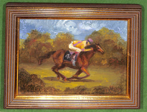 Misia Broadhead Steeplechase Oil on Canvas 1996