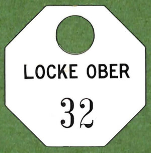 "Locke Ober Boston Restaurant Coat Check #32 Tag"