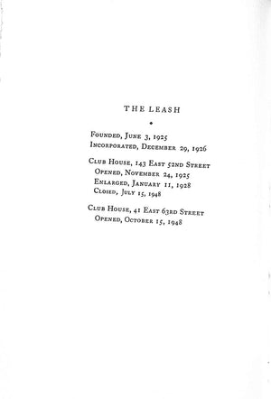 "The Leash Club Year Book" 1957 (SOLD)