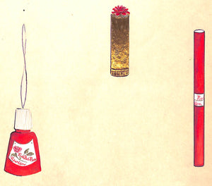 Lanvin Paris x Red Rose by Revlon c1950s Advertising Artwork