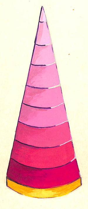 Lanvin Paris Pink Lipstick Cone c1950s Artwork