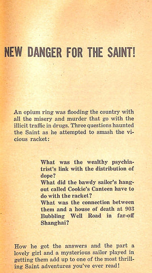 "The Saint Sees Through It" 1946 CHARTERIS, Leslie (SOLD)