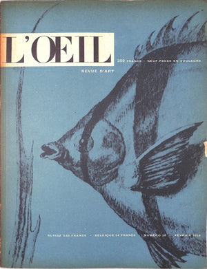 L'ŒIL Revue D'Art Numero 38, Fevrier 1958
