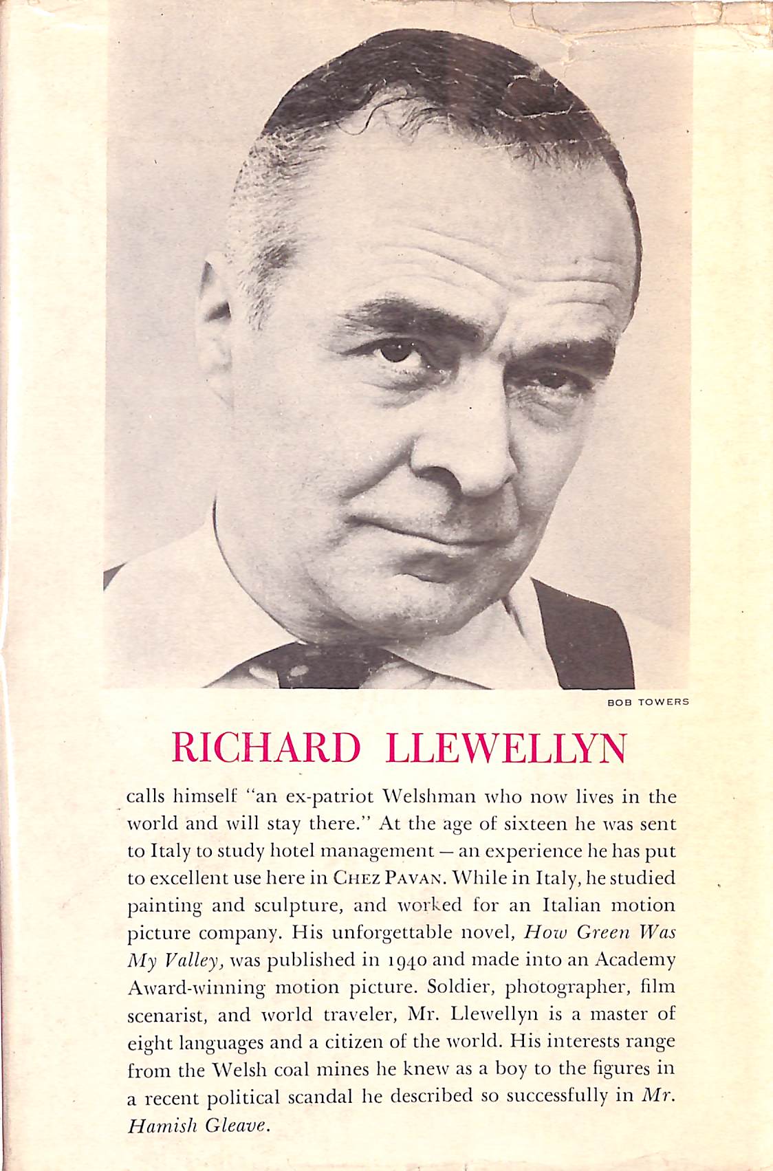 Chez Pavan 1958 LLEWELLYN Richard chez-pavan-1958-llewellyn-richard