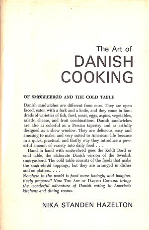 "The Art Of Danish Cooking" 1964 HAZELTON, Nika Standen