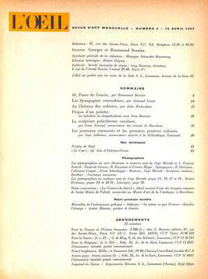 L'ŒIL Revue D'Art Numero 4, Avril 1955 (SOLD)
