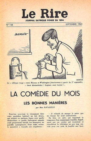 "Le Rire Journal Satirique Septembre 1963"