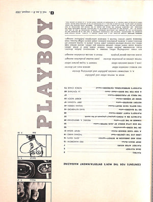 Playboy August 1958