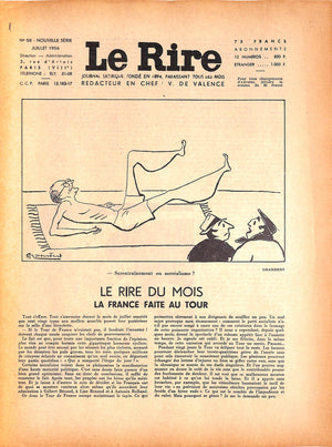 Le Rire Journal Satirique Juillet 1956