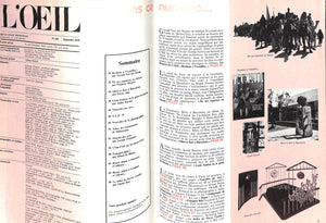 L'ŒIL Revue D'Art Septembre 1975