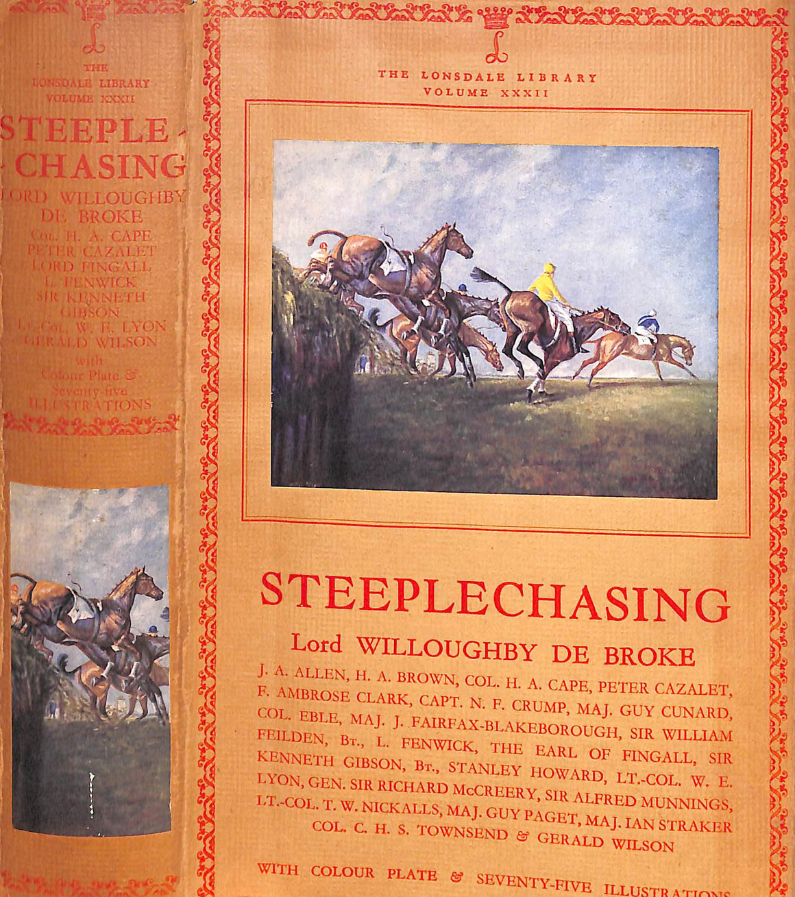 "The Lonsdale Library: Steeplechasing" 1954 Lord Willoughby de Broke