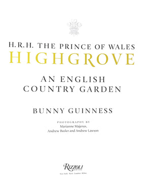 "H.R.H. The Prince Of Wales Highgrove: An English Country Garden" 2014 GUINNESS, Bunny