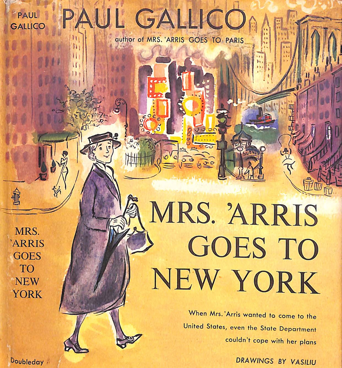 "Mrs. 'Arris Goes To New York" 1960 GALLICO, Paul