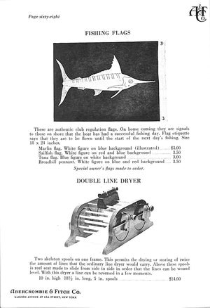 Abercrombie & Fitch Salt Water Tackle 1938 Catalog
