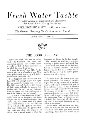 Abercrombie & Fitch Fresh Water Tackle Spring-1938 Catalog