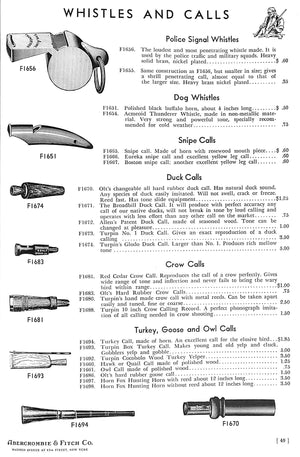 "Abercrombie & Fitch Guns Catalog" 1937 (SOLD)