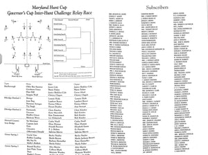 "Maryland Hunt Cup 105th Running" 2001 Program