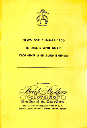 Brooks Brothers News For Summer 1955 In Men's And Boys' Clothing And Furnishings Catalog