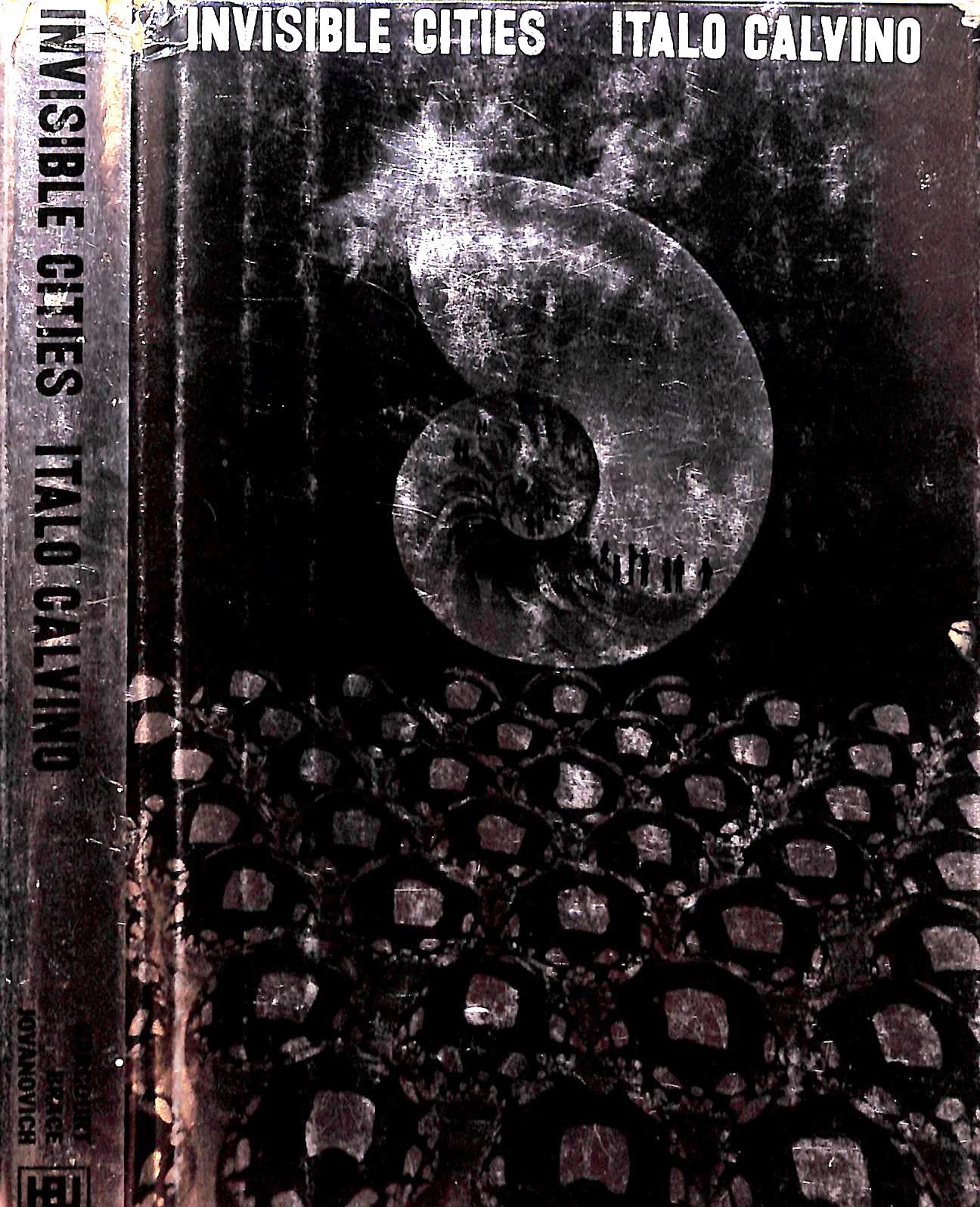 A vintage book cover of Invisible Cities by Italo Calvino, symbolizing timeless storytelling