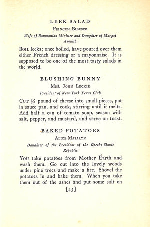 "Favorite Recipes Of Famous Women" 1925 STRATTON, Florence [foreword by]