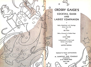 "Crosby Gaige's Guide And Ladies' Companion" 1941 GAIGE, Crosby