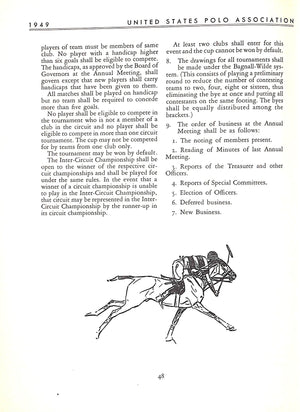United States Polo Association 1949 Yearbook