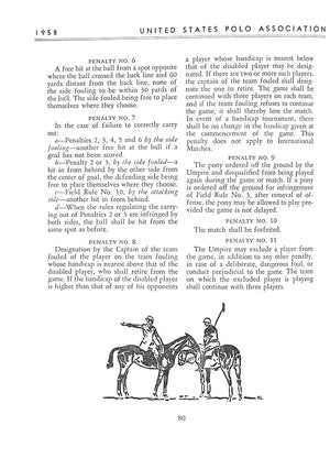 United States Polo Association 1958 Yearbook