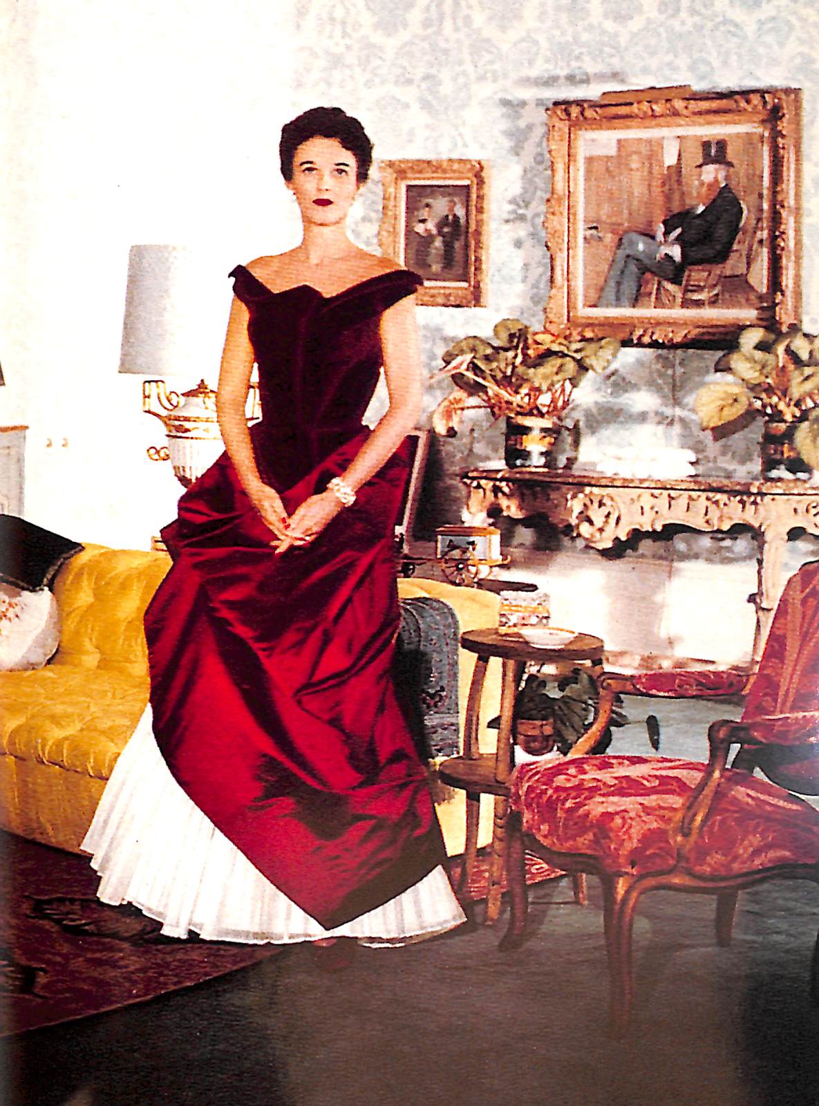 james charles red dress The Sculptural Mid-Century Ball Gowns of Charles James