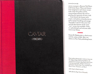"Caviar: A Cookbook With 100 Recipes" 1986 FRIEDLAND, Susan R.