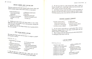 "Caviar: A Cookbook With 100 Recipes" 1986 FRIEDLAND, Susan R.