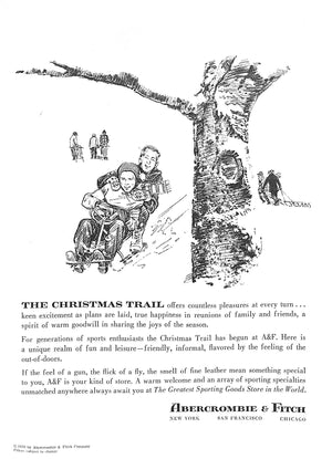 Abercrombie & Fitch The Christmas Trail 1959 Catalog