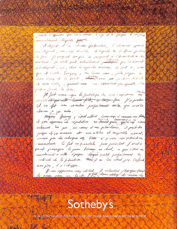 Bibliotheque Litteraire GwennAel Bollore 2002 Sotheby's