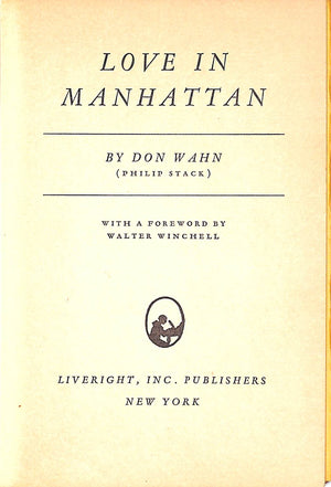 "Love In Manhattan" 1932 WAHN, Don (Philip Stack)