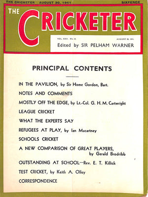 The Cricketer - August 30, 1941
