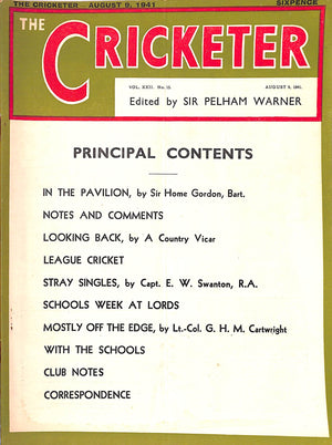 The Cricketer - August 9, 1941