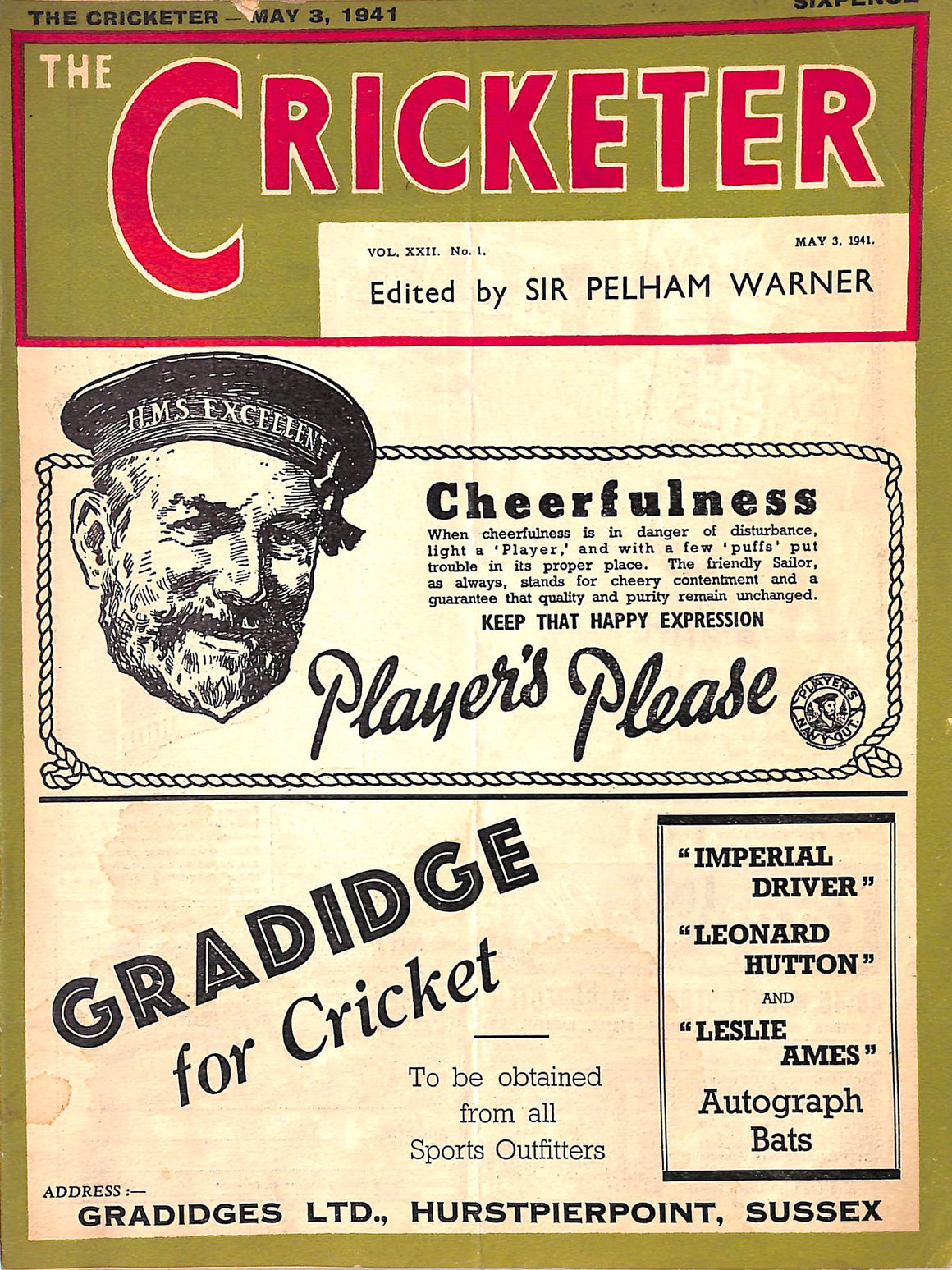 The Cricketer - May 3, 1941