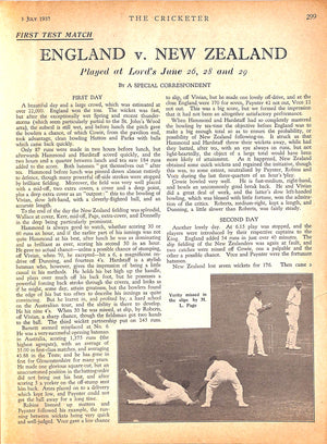 The Cricketer - July 3, 1937