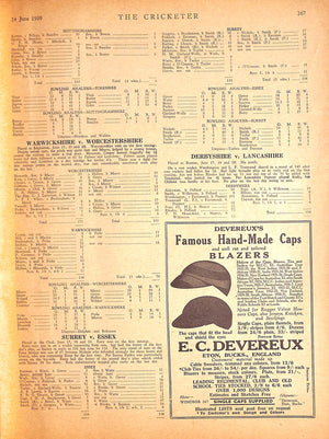The Cricketer - June 24th, 1939